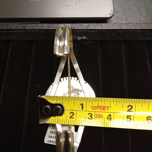 Navajo Handmade Dry Creek Turquoise Cuff Bracelet - Picture 6 of 8